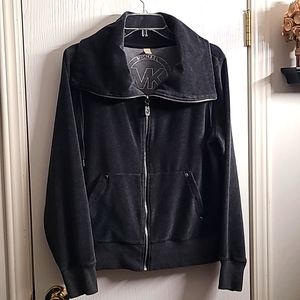 Michael Kors Black Zip-Up Jacket